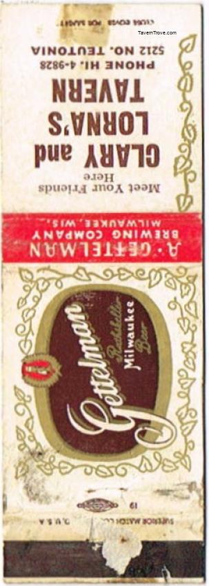 Gettelman Rathskeller Milwaukee Beer