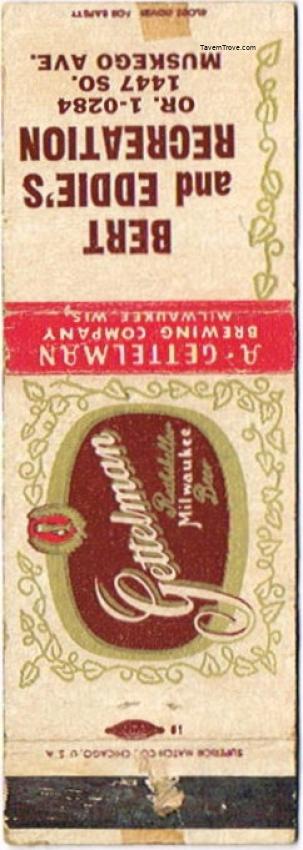 Gettelman Rathskeller Milwaukee Beer