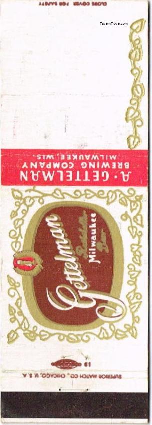 Gettelman Rathskeller Milwaukee Beer