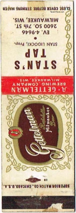 Gettelman Rathskeller Milwaukee Beer