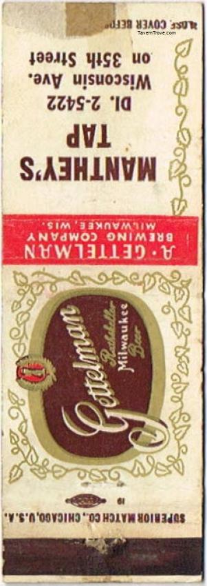 Gettelman Rathskeller Milwaukee Beer