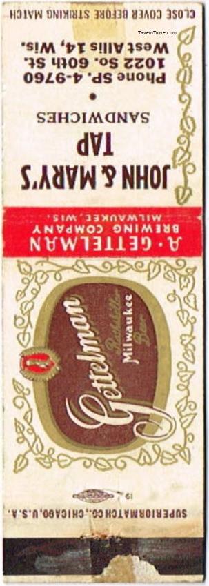 Gettelman Rathskeller Milwaukee Beer