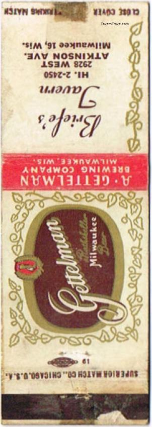 Gettelman Rathskeller Milwaukee Beer