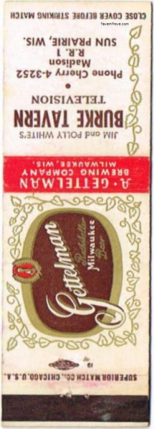 Gettelman Rathskeller Milwaukee Beer