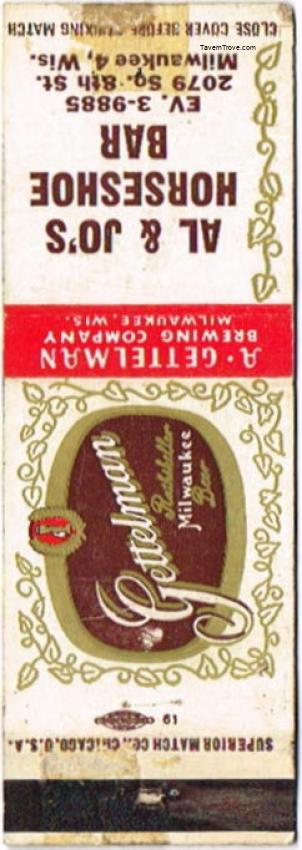 Gettelman Rathskeller Milwaukee Beer