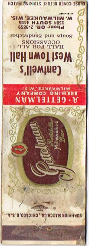 Gettelman Rathskeller Milwaukee Beer