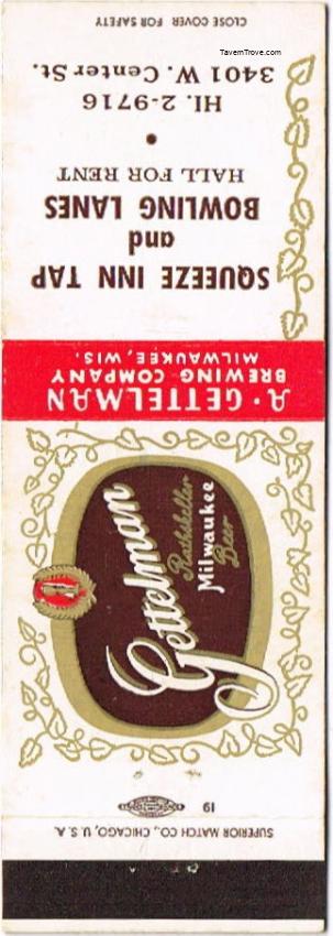 Gettelman Rathskeller Milwaukee Beer