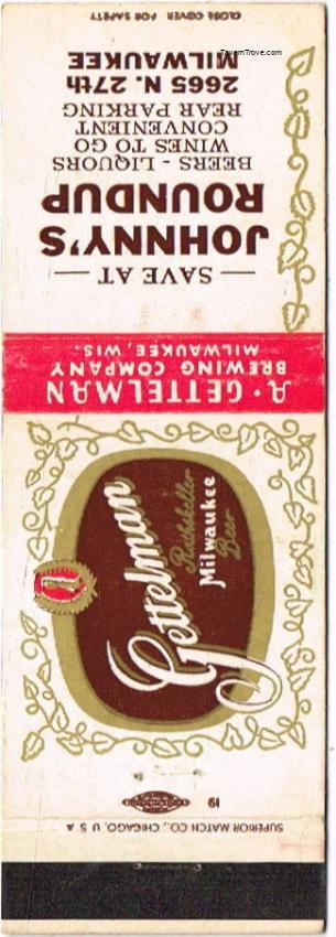 Gettelman Rathskeller Milwaukee Beer