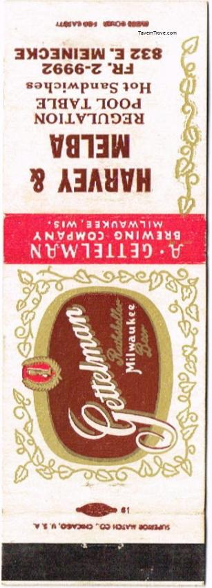 Gettelman Rathskeller Milwaukee Beer