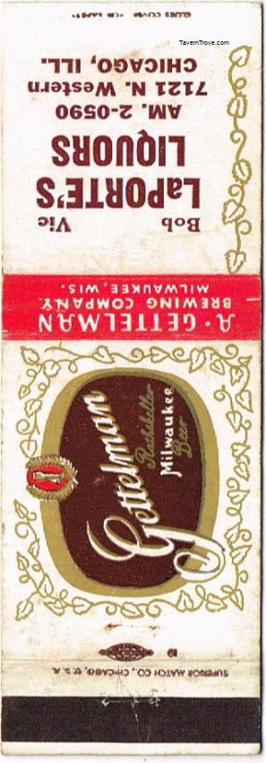 Gettelman Rathskeller Milwaukee Beer