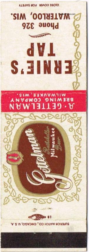 Gettelman Rathskeller Milwaukee Beer