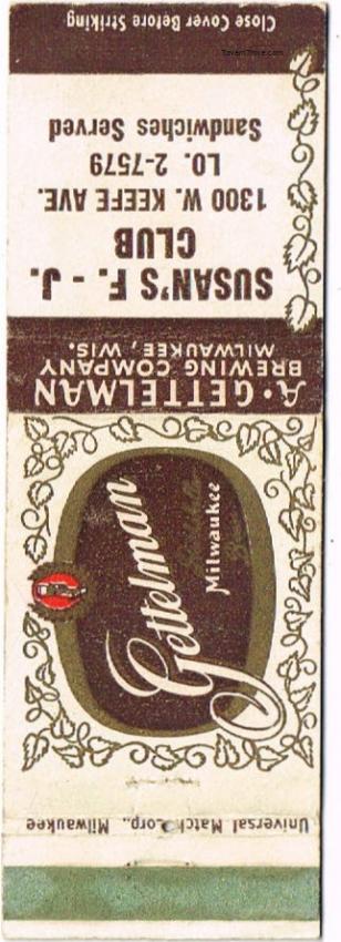 Gettelman Rathskeller Milwaukee Beer