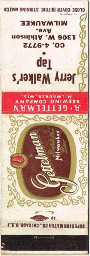 Gettelman Rathskeller Milwaukee Beer