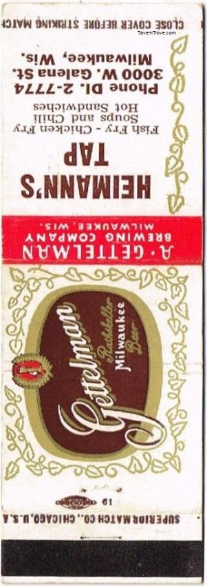 Gettelman Rathskeller Milwaukee Beer