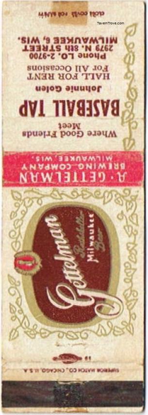 Gettelman Rathskeller Milwaukee Beer