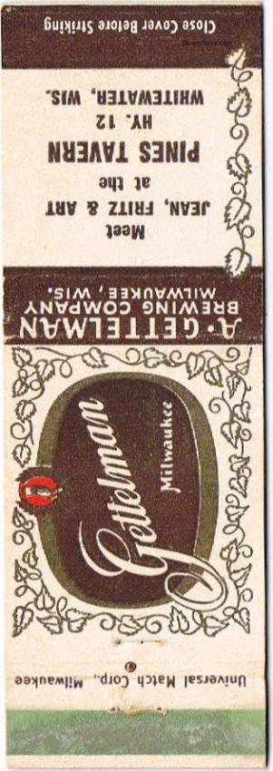 Gettelman Rathskeller Milwaukee Beer