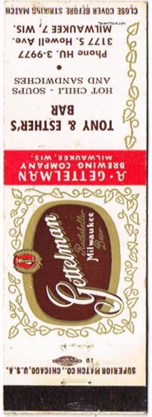 Gettelman Rathskeller Milwaukee Beer