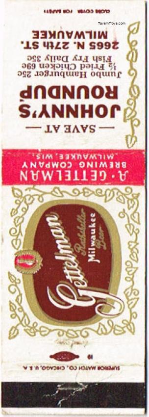 Gettelman Rathskeller Milwaukee Beer