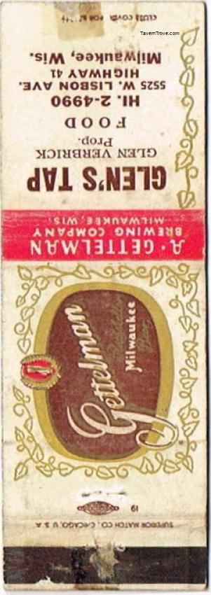 Gettelman Rathskeller Milwaukee Beer