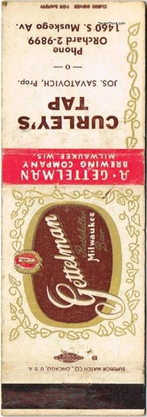 Gettelman Rathskeller Milwaukee Beer Dupe