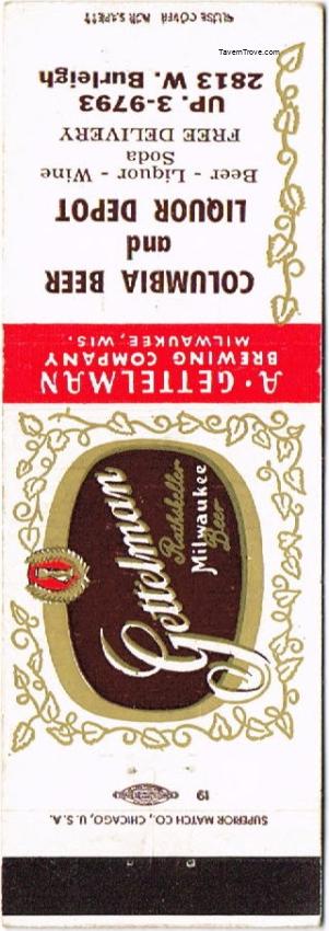 Gettelman Rathskeller Milwaukee Beer Dupe