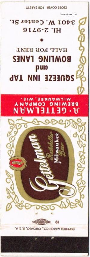 Gettelman Rathskeller Milwaukee Beer Dupe