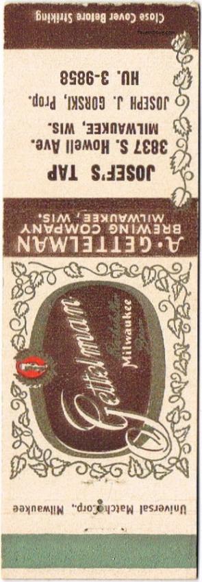 Gettelman Rathskeller Milwaukee Beer Dupe