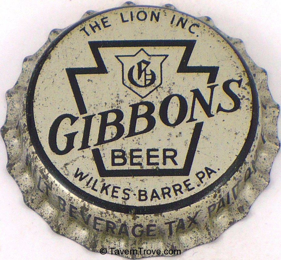 Gibbons Beer ~PA Pint Tax (silver)