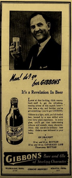 1950s Pennsylvania Tax Lion Brewery Wilkes Barre Cork Crown Tavern Trove