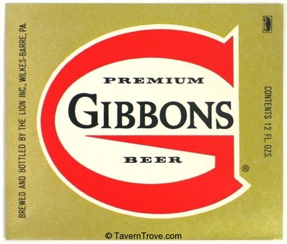 Gibbons Premium Beer 