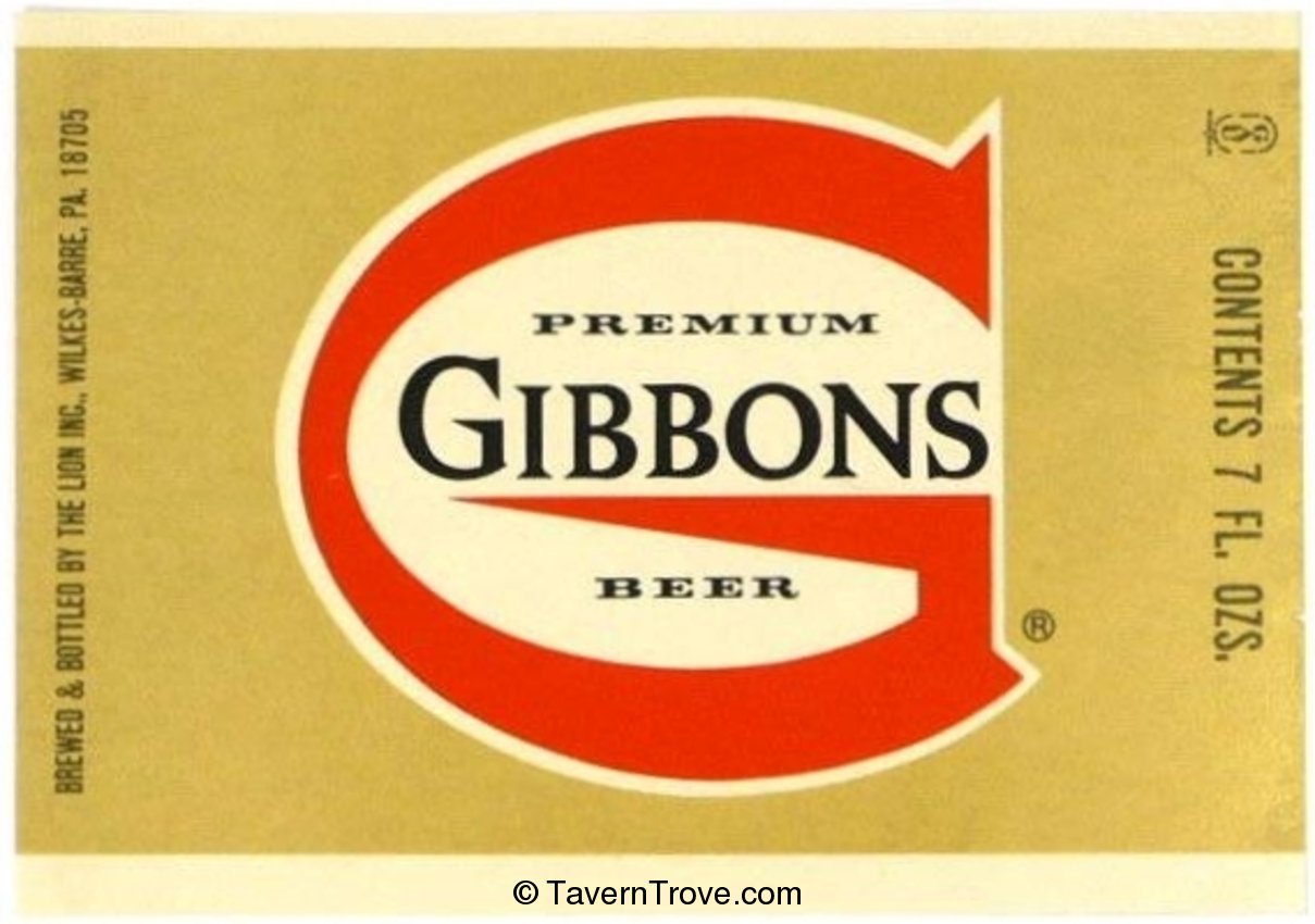 Gibbons Premium Beer 