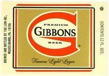 Gibbons Premium Beer 