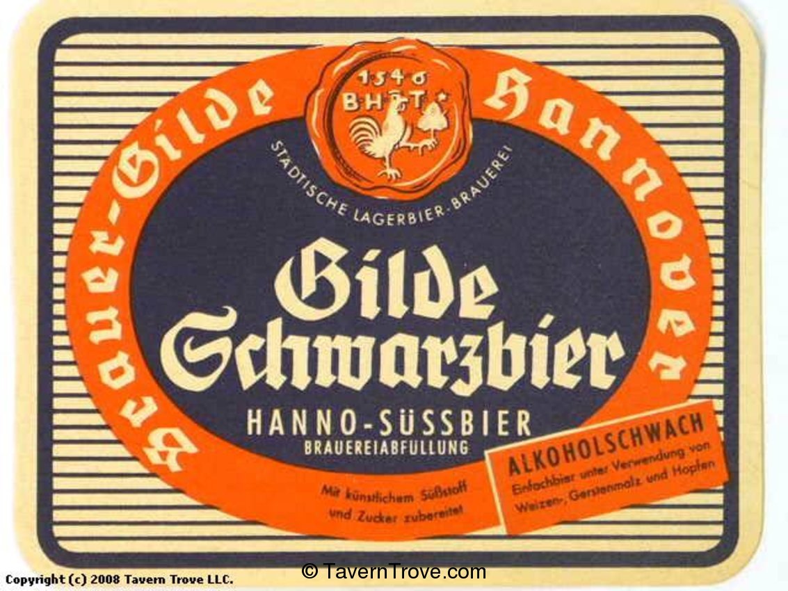 Gilde Schwarzbier Hanno-Süssbier