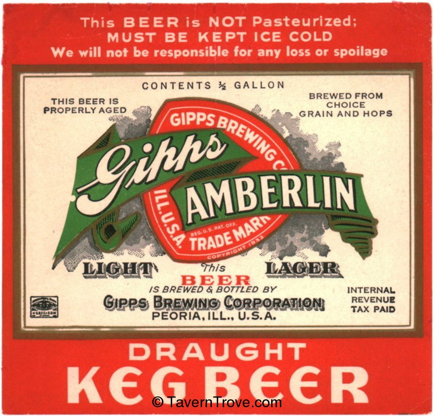 Gipps Amberlin Draught Keg Beer