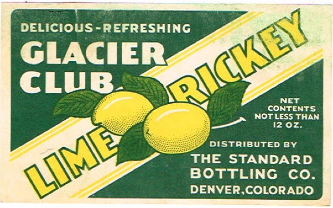 Glacier Club Lime Rickey Standard Bottling Denver Colorado