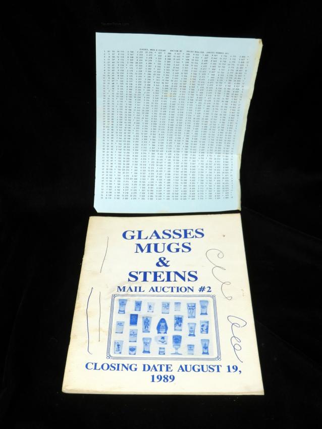 Glasses Steins & Mugs Auction Catalog w/Prices Realized