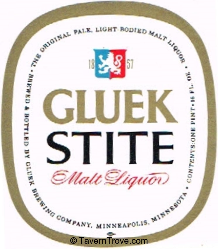 Gluek Stite Malt Liquor