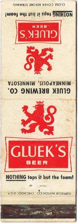 Gluek's Beer (Red Lion Dist.)