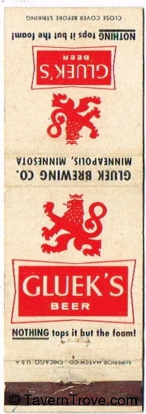 Gluek's Beer (Red Lion Dist.)