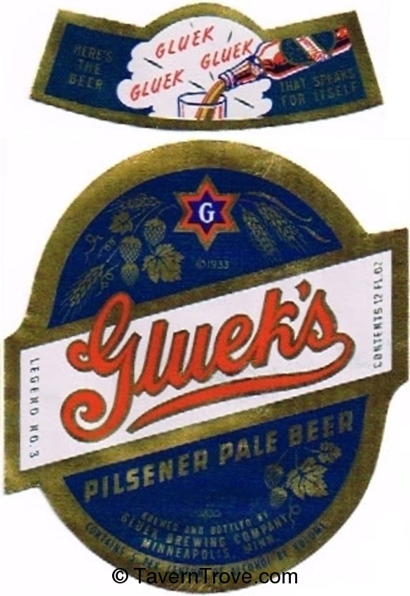 Gluek's Pilsener Pale Beer