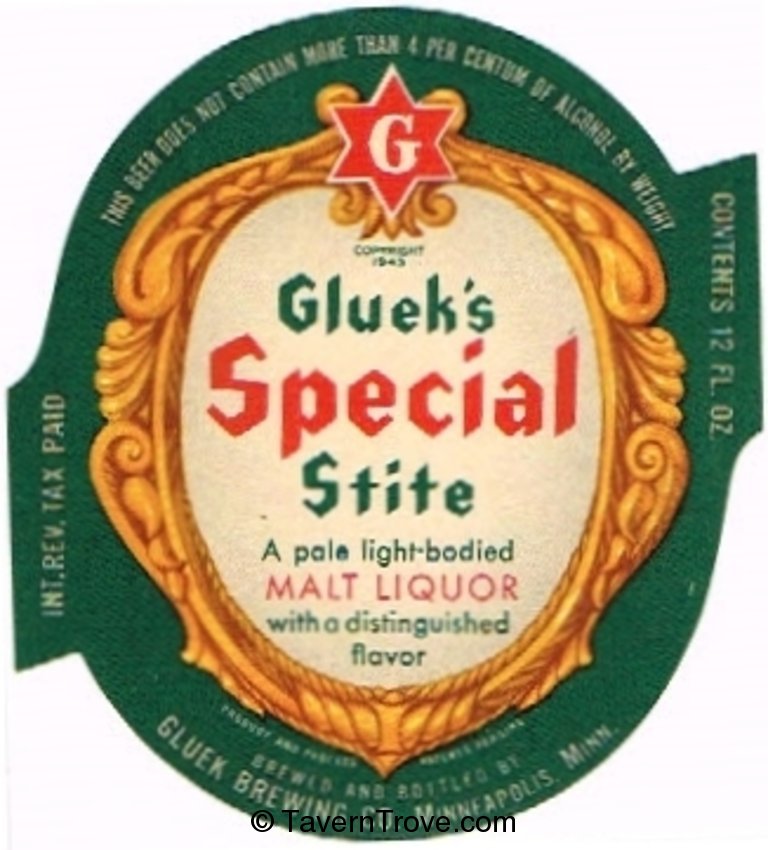 Gluek's Special Stite 