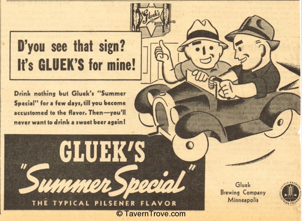 Gluek's Summer Special Beer