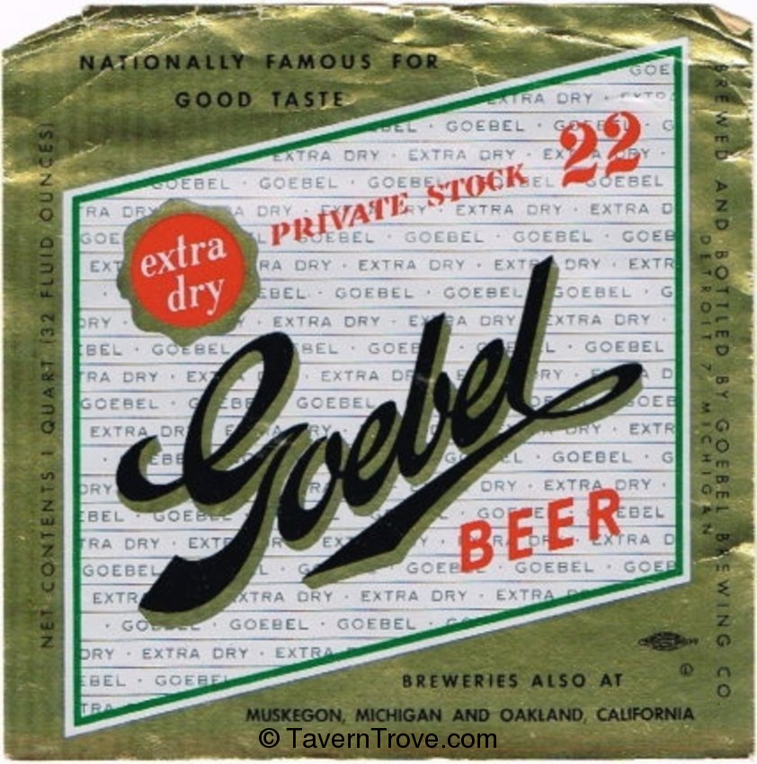 Goebel Private Stock 22 Beer