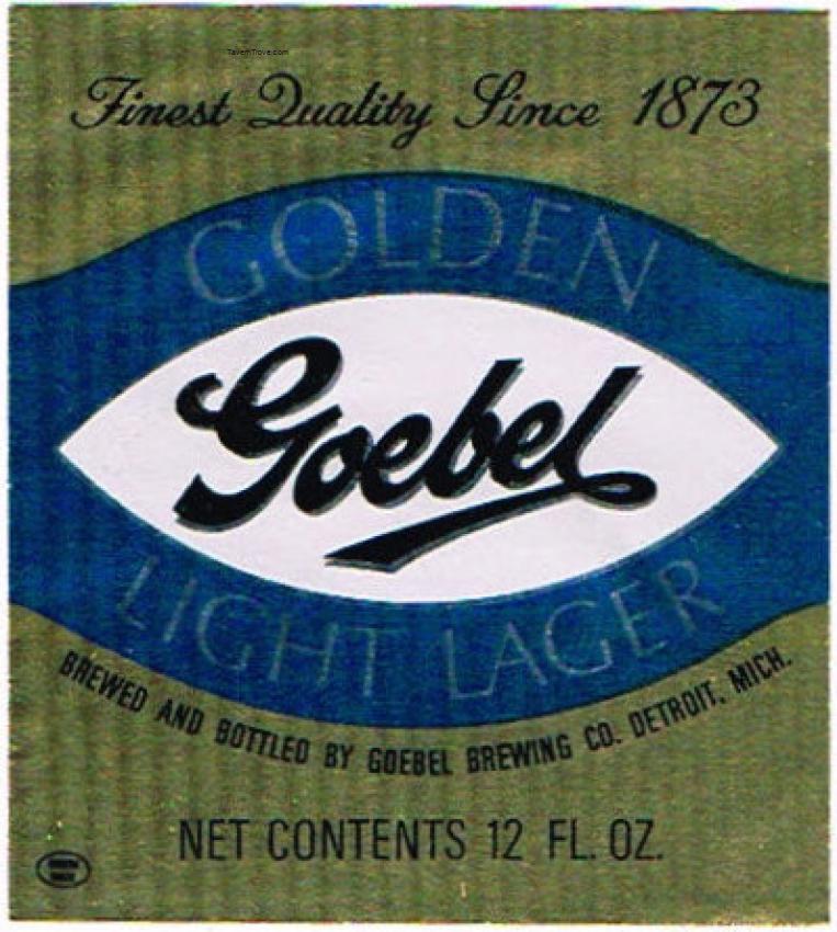 Goebel Golden Light Lager Beer