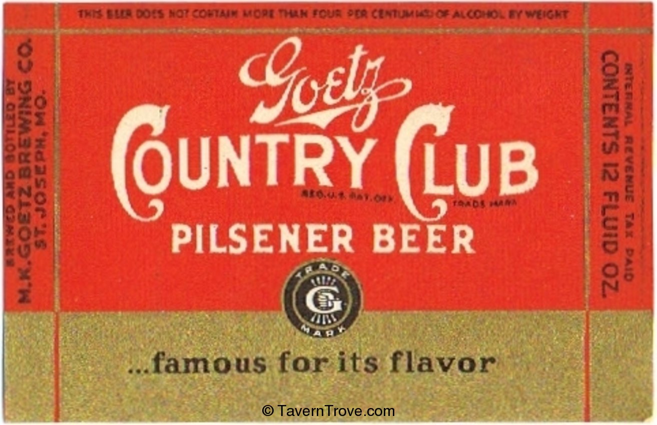 Goetz Country Club Beer 