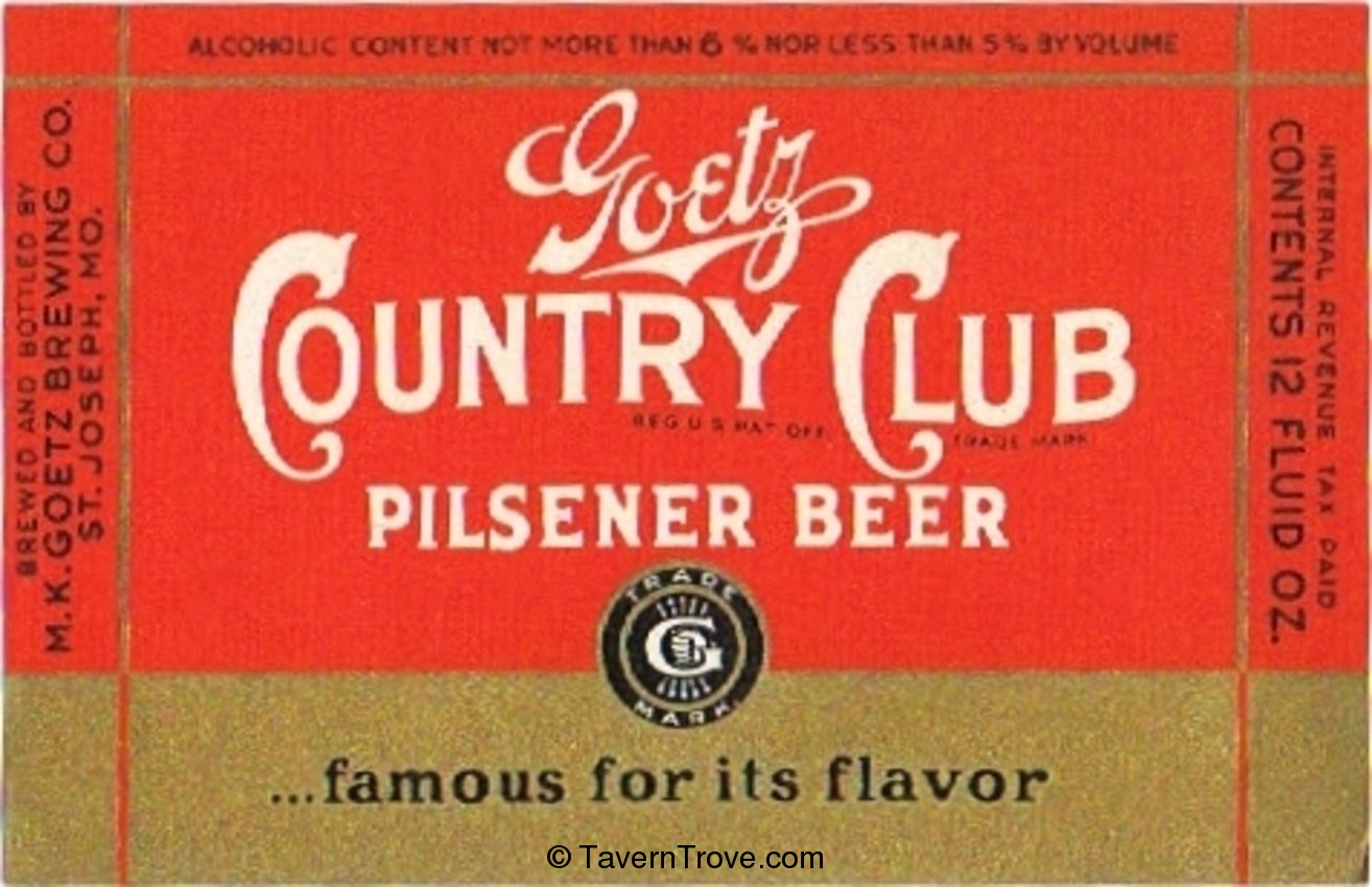 Goetz Country Club Beer