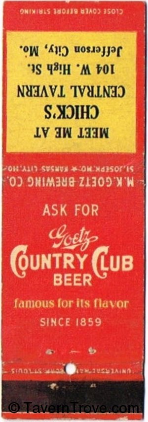 Goetz Country Club Beer