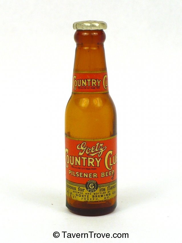 Goetz Country Club Pilsener Beer salt shaker