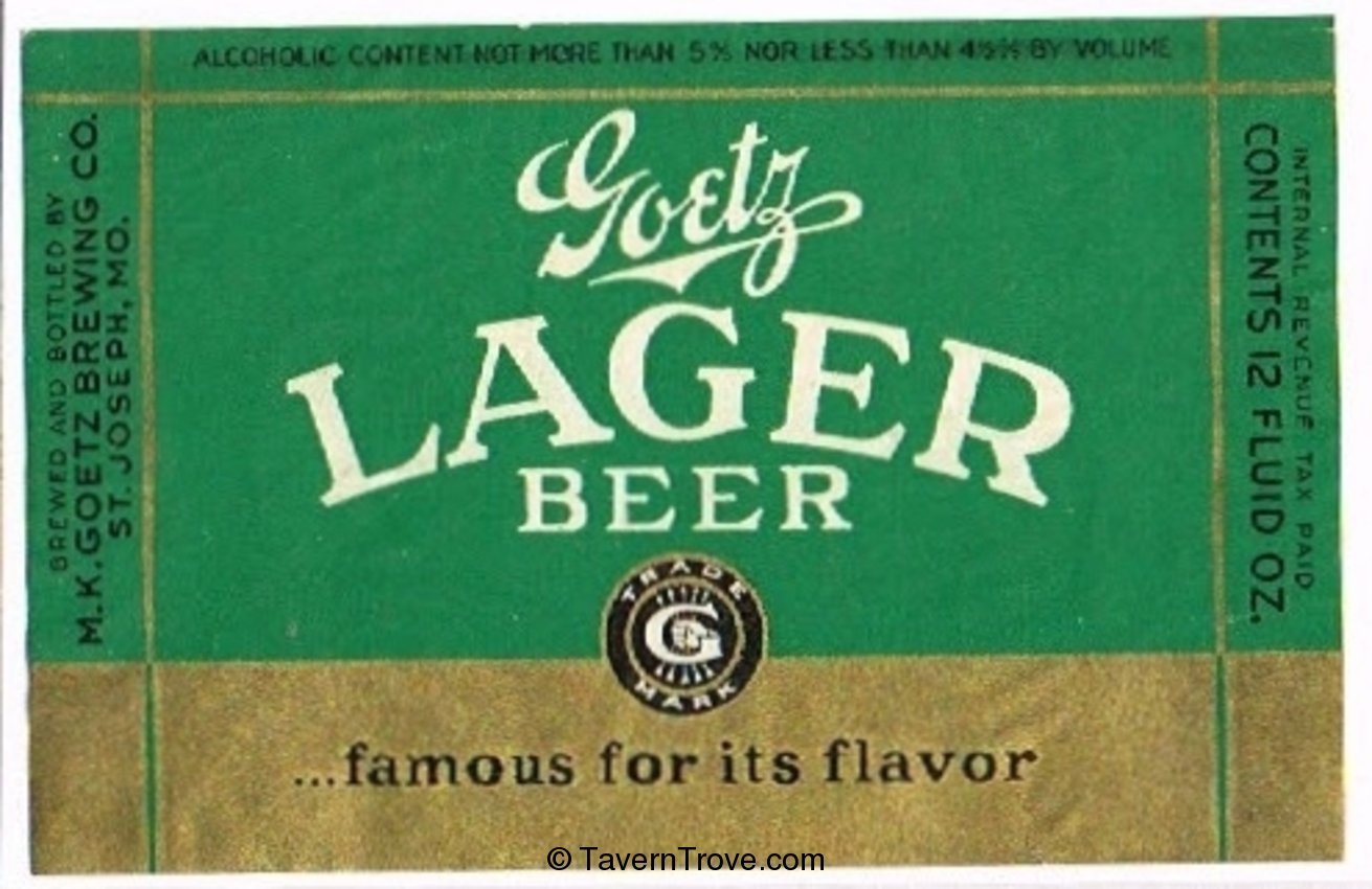 Goetz Lager Beer