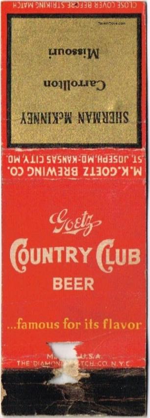 Goetz Country Club Beer